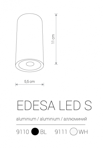 Вуличний світильник Nowodvorski EDESA LED S 9110