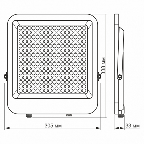 LED прожектор Videx Premium F2 200W 5000К VL-F2-2005G