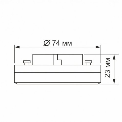 Світлодіодна лампа Videx 8W GX53 4100K VL-GX53-08534