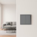 Выключатель Ardero EV112V-G Soft двухклавишный серый 8706 Выключатель Ardero EV112V-G Soft двухклавишный серый 8706