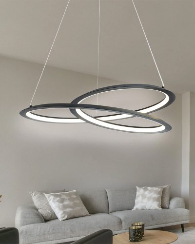 LED світильник підвісний Goldlux Tango 44W 4000K чорний 331106