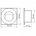 Точковий LED світильник Ardero DH1020ARD 3W 3000К IP54 8581