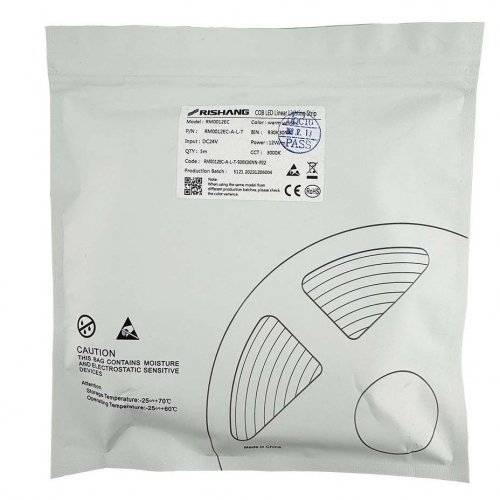 LED стрічка Rishang COB 480шт/м 12W/м IP20 24V 3000K RM0012EC-A-L-T 19918