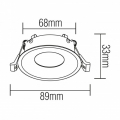 Светильник точечный Horoz со стеклом KAKTUS-R MR16 белый IP65 015-034-0001-010