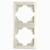 Рамка подвійна вертикальна Viko Carmen кремова (90572002)