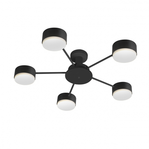 Світильник накладний Eurolamp під лампи 5xGX70 IP20 чорний LED-LR-5хGX70(black)