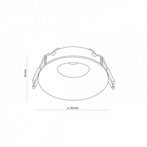 Точечный светильник IP44 TK Lighting EYE BLACK 3501