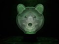 3D светильник "Медведь" с пультом+адаптер+батарейки (3ААА) 02-018