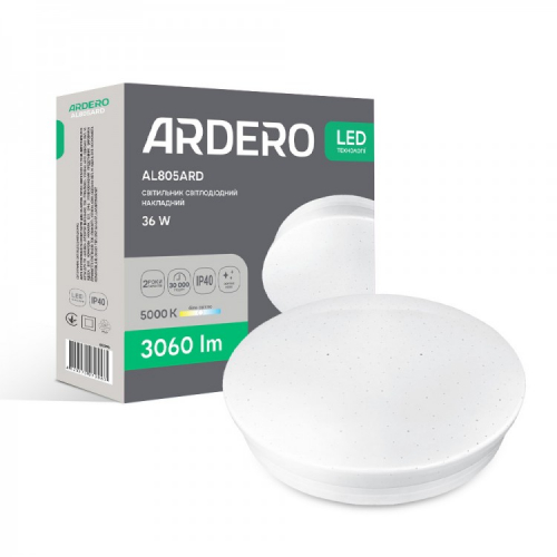 LED светильник Ardero AL805ARD 36W 5000K накладной круг (80296) 8170