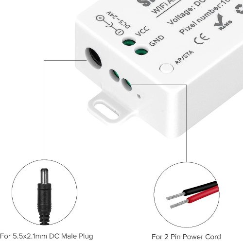 RGB контролер LT SP801E SPI Wi-Fi smart+Bluetooth RGB 5-24V 73021