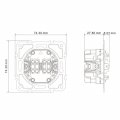 Выключатель Ardero EV132-G Soft двухклавишный перекрестный серебро 8718 Выключатель Ardero EV132-G Soft двухклавишный перекрестный серебро 8718