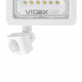 Світлодіодний LED прожектор Videx F2e 20W 5000К з датчиком руху і освітленості VL-F2e205W-S