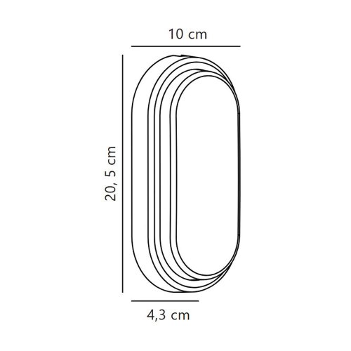 Уличный LED светильник Nordlux Cuba Oval 6.5W 3000K IP54 белый 2019181001