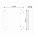Точковий LED світильник квадрат ART VIDEX 30W 5000K IP65 VL-BHFS-305B