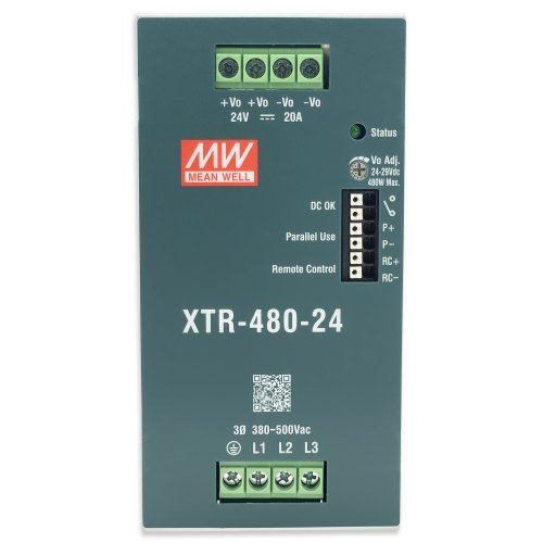 Блок живлення Mean Well 480W 20A 24V XTR-480-24