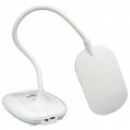 Настільна LED лампа акумуляторна Lebron L-TL-7706WH гнучка 5W 3000-6500K білий 15-13-50
