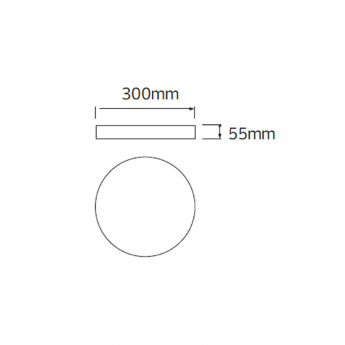 Светильник накладной Horoz HAZEL-24 24W 3CCT 3000/4200/6400K черный 016-077-1024-020