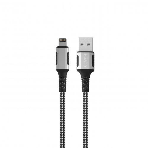 Кабель з'єднувальний зарядний HAVIT USB-C to Lightning 2.4A 1м магнітний Black HV-CB6299