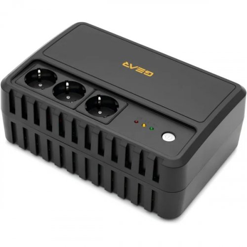 ИБП непрерывного действия Gear UPS 1000VA 600W AVR 3Schuko plastic case GU-1000P3