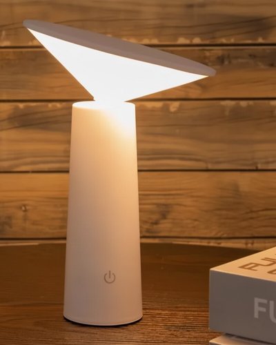 Настольная LED лампа аккумуляторная Kloodi 5W 2700K/4000K/6500K IP20 белый TA-5V RIO CCT WH