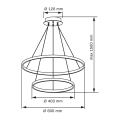 Люстра Goldlux Lea LED 2x35W 4000K золото 329189 Люстра Goldlux Lea LED 2x35W 4000K золото 329189