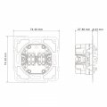 Выключатель Ardero EV132-G Soft двухклавишный перекрестный серый 8708 Выключатель Ardero EV132-G Soft двухклавишный перекрестный серый 8708