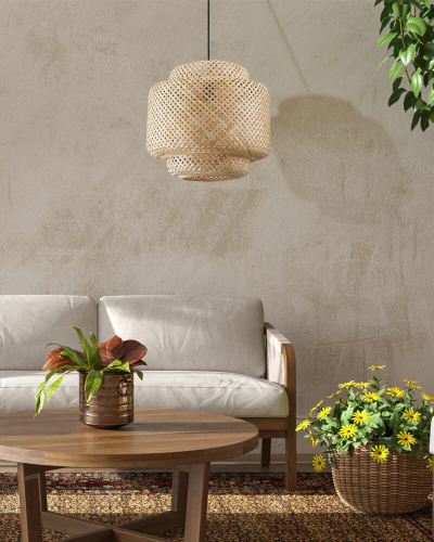 Підвісний світильник Goldlux Berta E27 бежевий 330635