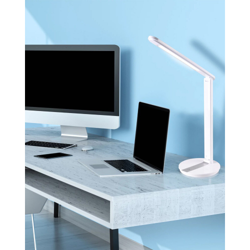 Настільна LED лампа Goldlux Serra USB 8W 3000K/4000K/6500K білий 316646
