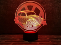 3D светильник "Автомобиль 27" с пультом+адаптер+батарейки (3ААА) 08-066