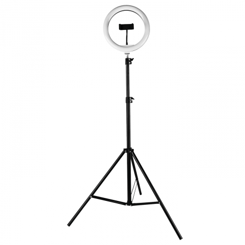 Світильник на підставці LED Eurolamp 10W 3000-6500К кільцевий штатив LED-RL-10W(black)