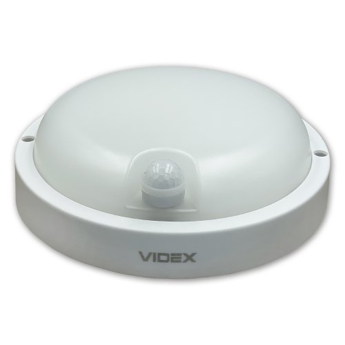 LED світильник з датчиком ІК IP54 Videx ЖКГ круглий 12W 5000K сенсорний VL-BHR-125W-SP