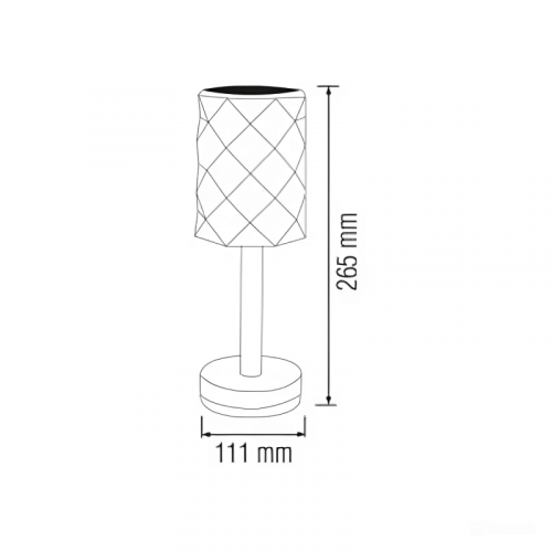 Настольная LED лампа аккумуляторная Horoz WANDA 3CCT 1W белая 3000/4500/6000К 050-005-0001-010