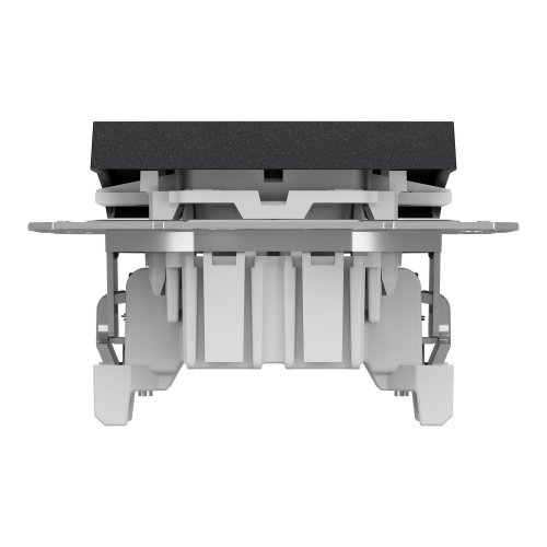 Перемикач одноклавішний самозажний Schneider Asfora Антрацит EPH0400171