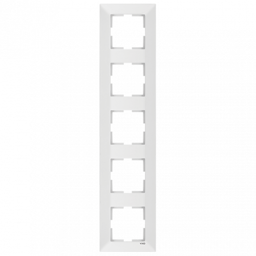 Рамка 5-я вертикальная Viko Meridian белая (90979025-WH)