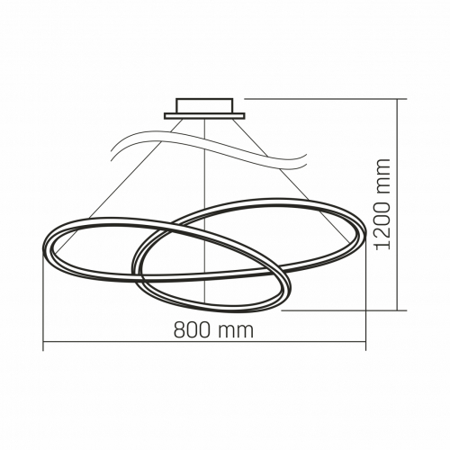 LED светильник Videx DECORA 110W 2700/4000/6000K VL-CLD-989-BK