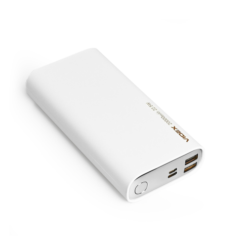 Портативний зарядний пристрій (повербанк) Videx 20000mAh 22.5W White VPB-320-W