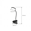 Настольная LED лампа аккумуляторная Eurolamp 5W 2400mAh 2800-6500К белая LED-TLB-5W(P)