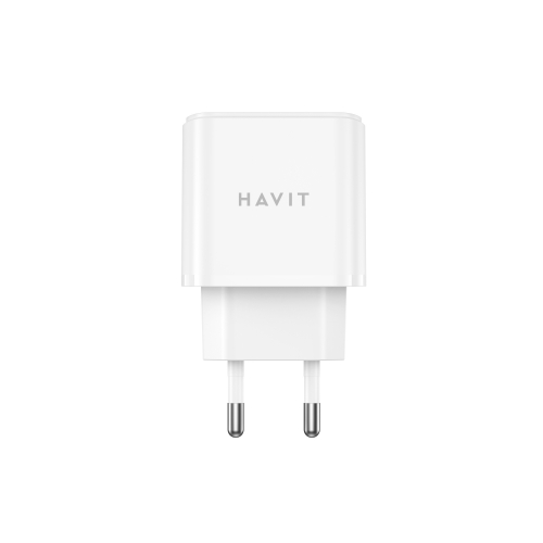 Мережевий зарядний пристрій HAVIT 20W USB-A+USB-C White HV-UCP019-WH