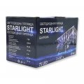 Уличная Led гирлянда Евросвет STARLIGHT бахрома синий Flash 75LED 2х0,7м IP44 черный провод 000057263