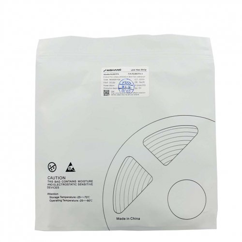 LED стрічка Rishang SMD2835 120шт/м 9W/м IP20 12V 6500K RL08C0TA-5 20827