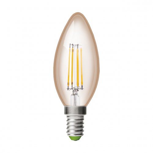 Мультипак "1+1" Eurolamp світлодіодна лампа філамент CL 6W E14 4000K (deco) MLP-LED-CL-06144(Amber)
