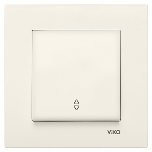Выключатель проходной Viko Karre кремовый (90960104)