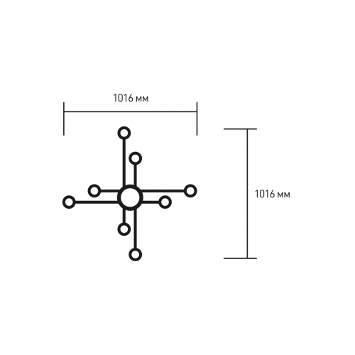Cветильник накладной Eurolamp под лампы 8xGX70 IP20 белый LED-LR-8хGX70(white)