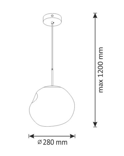 Підвісний світильник Goldlux Parma E27 хром 316288