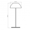 Настольная LED лампа Goldlux Tanzania аккумуляторная уличная 1.8W 2700K IP44 USB розовый 329943