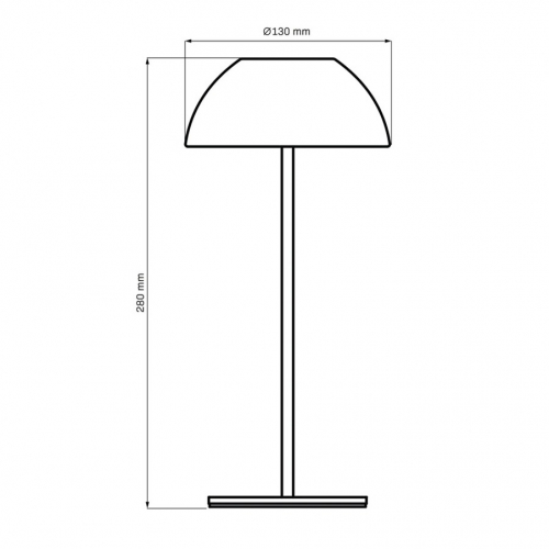 Настольная LED лампа Goldlux Tanzania аккумуляторная уличная 1.8W 2700K IP44 USB розовый 329943
