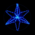 Led гирлянда DELUX Motif Star Z 6 конц. 60*60см 13 flash синий 90019524