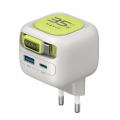 Мережевий зарядний пристрій HAVIT UC251 GaN 35W USB-A+USB-C з кабелем USB-C HV-UC251-GYGN