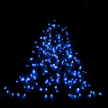 Уличная Led гирлянда Евросвет STARLIGHT линейная синий 100LED 5м IP44 черный провод 000057276
