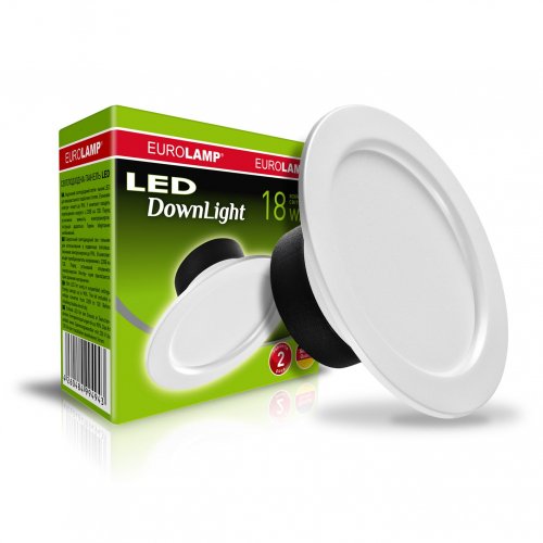 LED светильник Downlight Eurolamp 18W 4000K LED-DLR-18/4(Е)